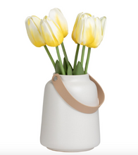 Load image into Gallery viewer, White Matte Vase with Handle