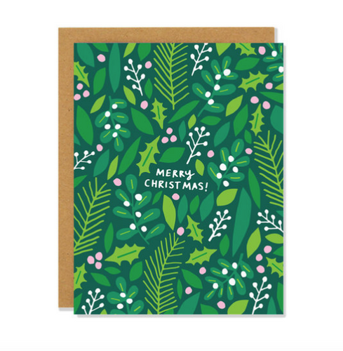 Mistletoe & Holly Card