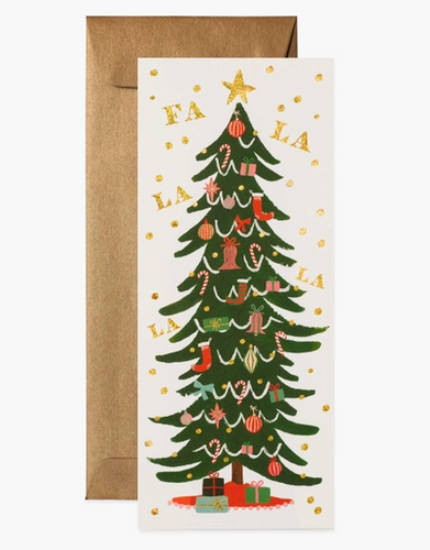 Falalalala Tree Card