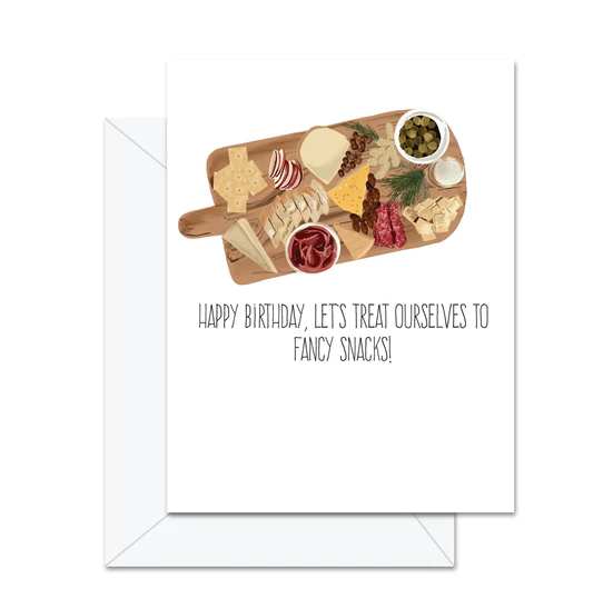 Fancy Snacks Birthday Card