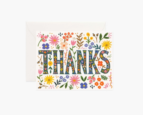 Floral Thanks Card