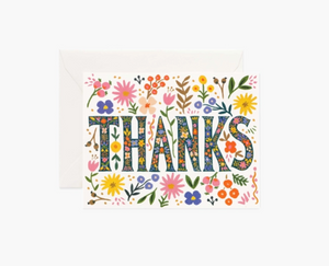 Floral Thanks Card