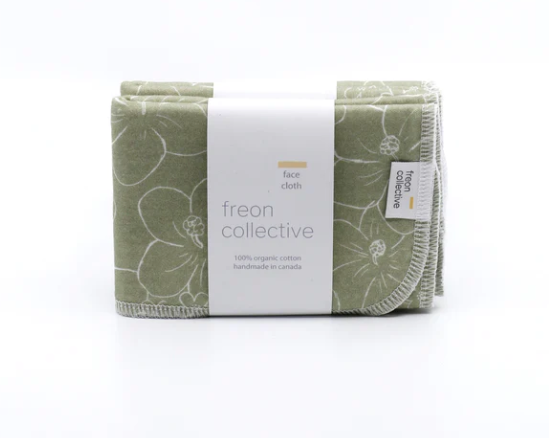 Olive Florals Face Cloth