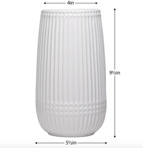 Ribbed Dot Vase