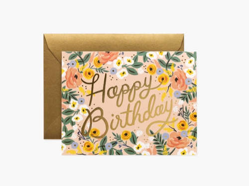 Rose Birthday Card