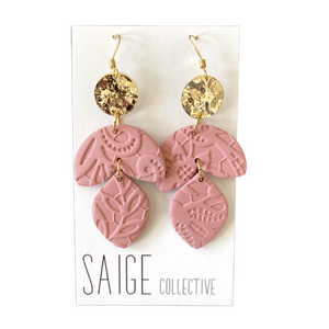 Juliet Pink Lace Earrings