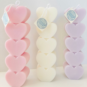 Heart Pillar Candle